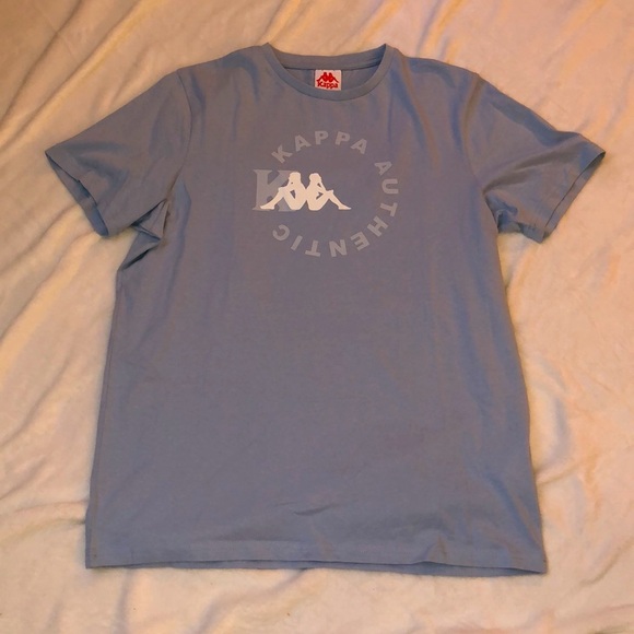 Light Blue/Gray Kappa Tee Shirt, size large, NWOT - Picture 1 of 3